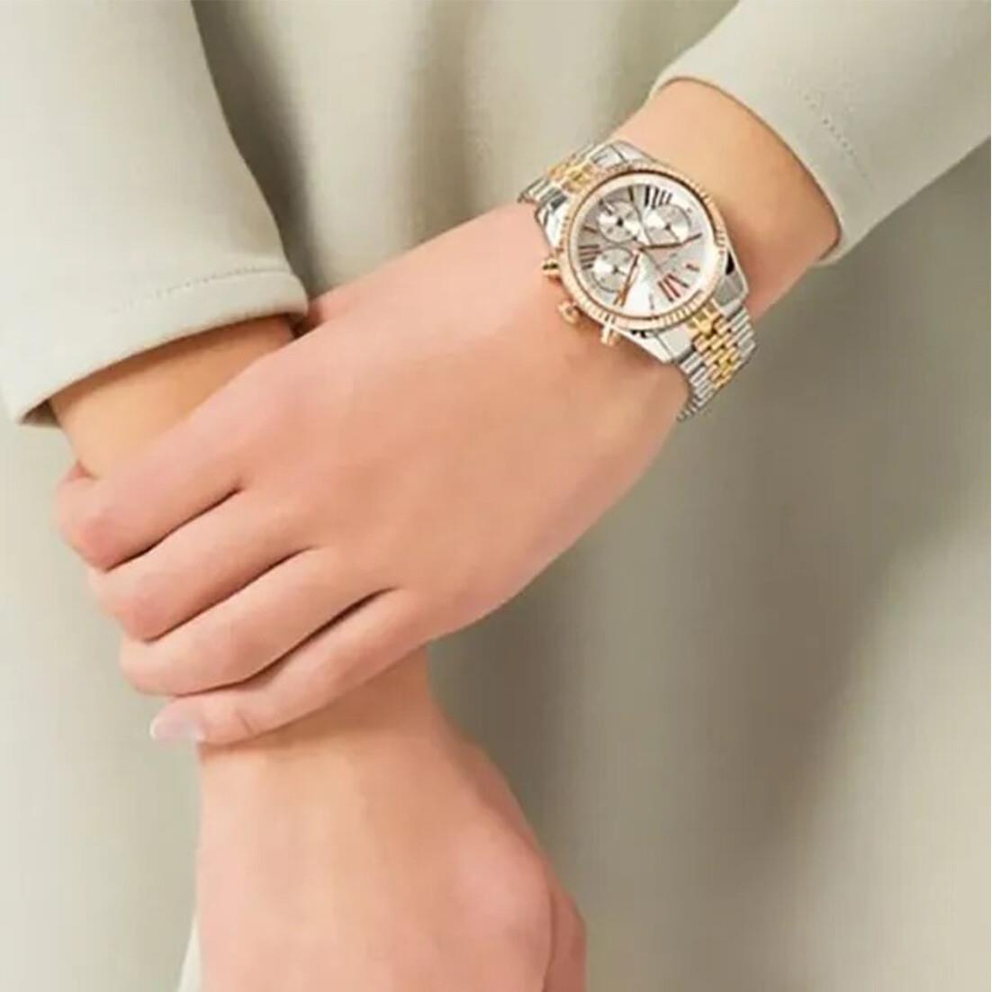 Michael Kors MK5955 Lexington Chronograph Stainless Steel Women's Watch Michael Kors MK5955 Lexington Chronograph Stainless Steel Women's Watch